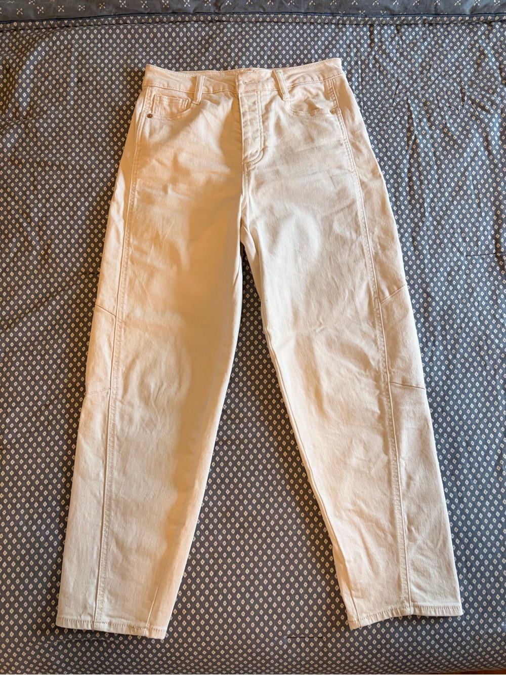 Habitual Brant Cream Barrel Leg Jeans Pants Size 0/25